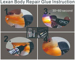 ORCA Lexan Body Reinforce & Repair Glue + UV Emitter Set